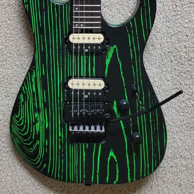 Jackson Pro Series Dinky DK2 Ash Electric Guitar, Green Glow Finish, New Molded Hard Shell Case image 3