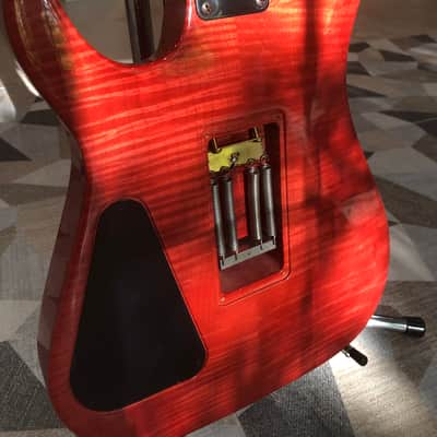 Hamer Californian Elite Flamed Maple 1992 - Salmon Blush Transparent image 9
