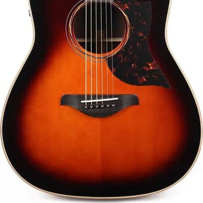 Yamaha A3R Dreadnought Acoustic-Electric Guitar, Solid Sitka Spruce Top, Tobacco Brown Sunburst image 1