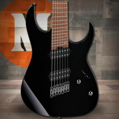 Ibanez RG Multi Scale 7 String Electric Guitar - Black (RGMS7BK) image 1