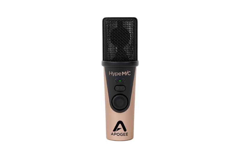OPEN BOX SPECIAL - Apogee Hype MiC USB Microphone with Headphone Output and Analog Compression - Black / Champagne image 1
