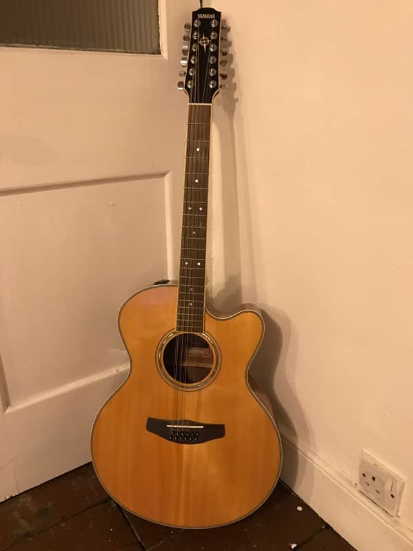 Yamaha CPX700l -12 NT 12 String Acoustic Guitar 2014 Blonde image 1