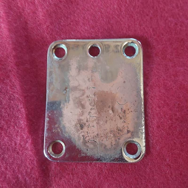 Antiqued Graffiti'd Neck Plate "Hell" + "13" image 1