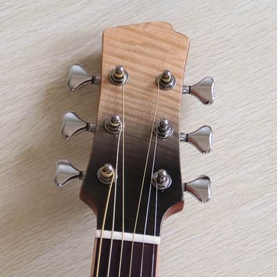 39 Inch Flame Maple Top Acoustic Electric Guitar with EQ image 10