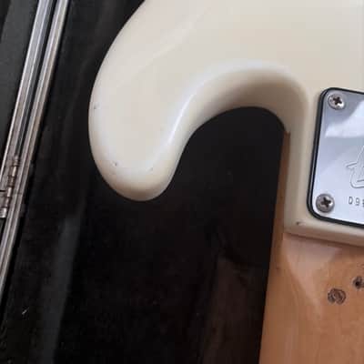1976 Fender Precision Bass Left-Handed refin nitro olympic white image 16
