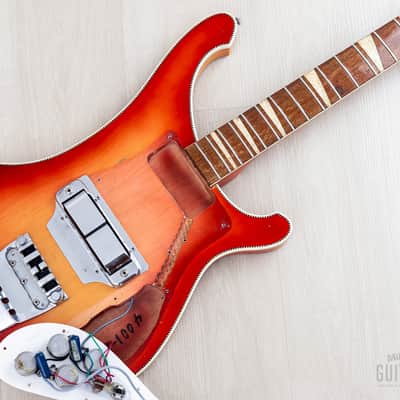 1965 Rickenbacker 4001 Vintage Neck Through Bass Fireglo w/ Case image 19