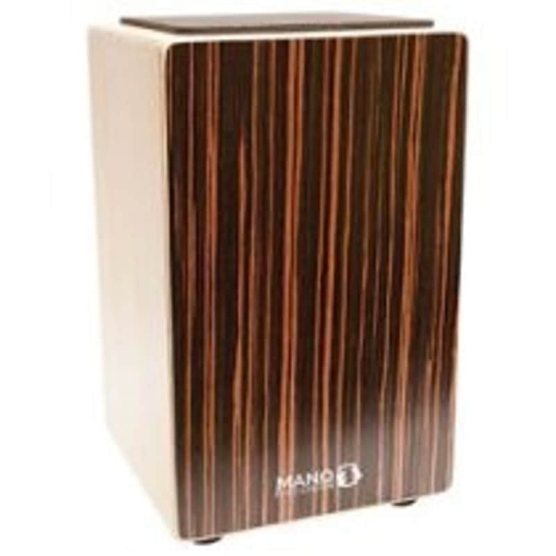 Mano Percussion - Cajon With Foam Seat Pad, Ebony Stripes image 1