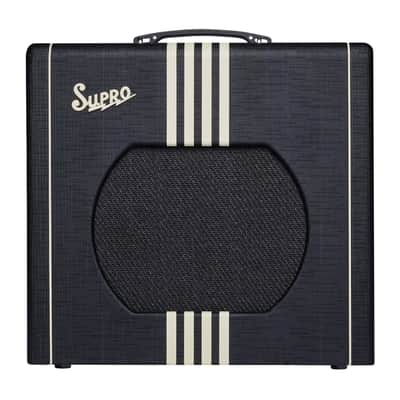 Supro Delta King 12 1x12-inch 15-watt Tube Combo Amp - Black and Cream image 1