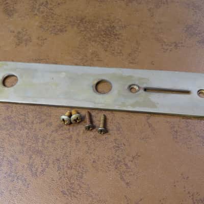 AGED Tele CONTROL PLATE fits Fender 52 Telecaster Nocaster screws RELIC image 1