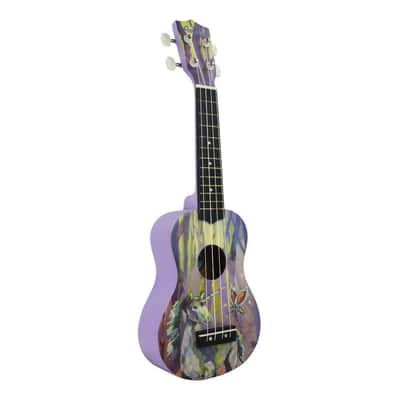Amahi Soprano Uke | Enchanted Forest Unicorn Design image 1