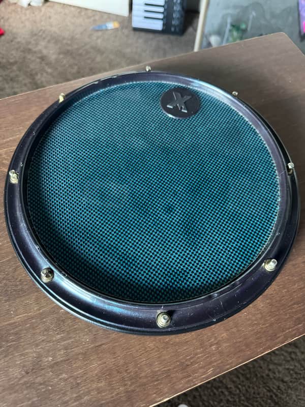 Xymox 12" Reserve Snare Ultra Black and Teal image 1
