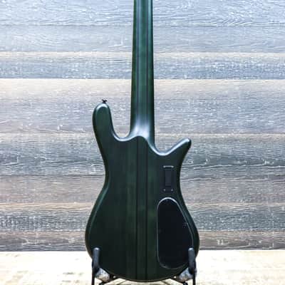 Spector NS Dimension 5 Left-Handed Multi-Scale Haunted Moss Matte Electric Bass w/Bag image 3