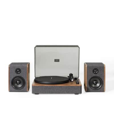 Crosley Nocturne 2-Speed Record Player With Speakers - Charcoal-NEW image 8