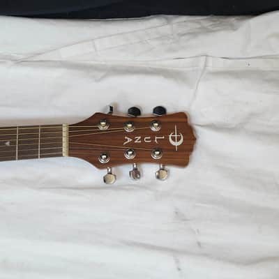 LUNA Safari Tattoo acoustic 3/4 size Travel GUITAR mahogany new w/ Bag + Tuner image 6