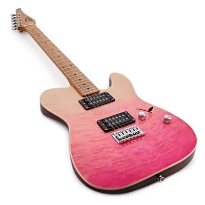Jet JT-450 QTPK 450 Series Basswood Quilted Maple Body Canadian Roasted Maple Neck 6-String Electric Guitar image 3