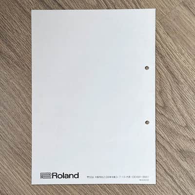 Roland TR-505 // Original Preset Rhythm Score Manual image 2