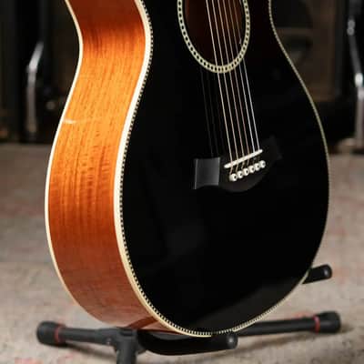 Taylor Custom Shop 2024 Grand Concert 12-Fret Acoustic/Electric - Black Top Mahogany/Mahogany with Hardshell Case image 5