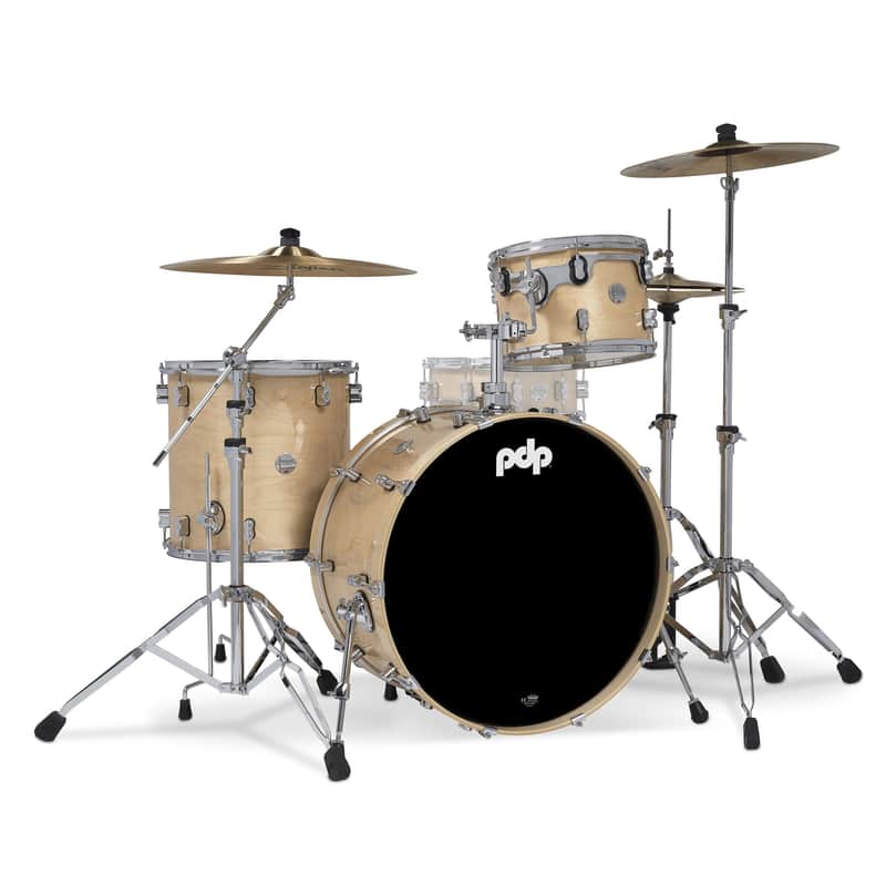 PDP Concept Maple Series 3-Piece Rock Shell Pack, Natural Lacquer image 1