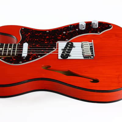 2001 Fender American 90's Telecaster Thinline DOUBLE BOUND TORTOISE Made in USA, ONE-OFF! Matching Headstock! image 14