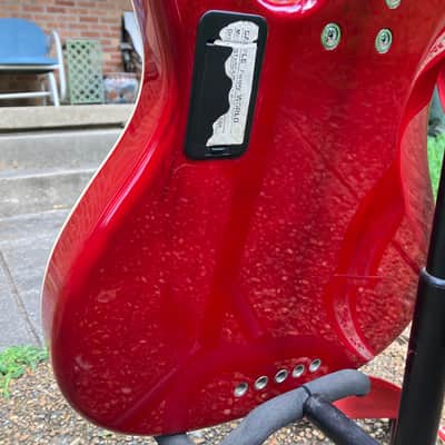 Schecter Stargazer 5 String Bass Crimson Ghost 2009 - Crimson Ghost image 12
