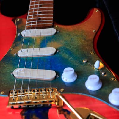 Build to Order GB Liuteria Traditional Red hi-gloss and multicolor resin image 2