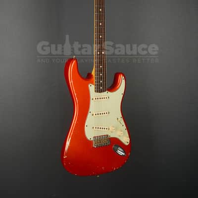 Fender Custom Shop Limited Edition 64 Stratocaster Candy Tangerine Red 2009 Used (COD 29UG) image 7