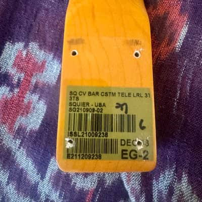 Squier baritone telecaster neck loaded - vintage tinted image 4