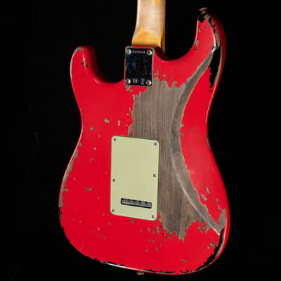 Fender Custom Shop Michael Landau Signature 1963 Stratocaster, Round-Laminated Rosewood, Fiesta Red over 3-Color Sunburst (327) image 2