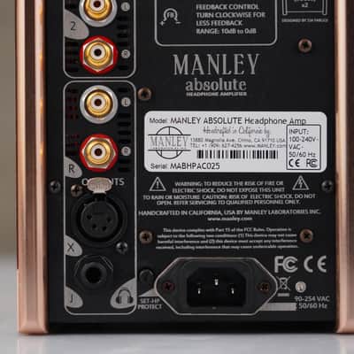 Manley Labs Absolute Headphone Vacuum Tube Amplifier Copper #59150 image 13