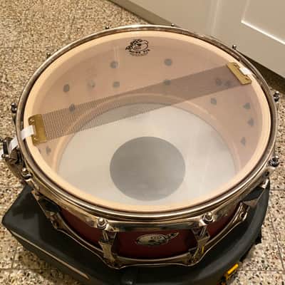 Pork Pie 14x7 Firethorn Red Maple Snare image 6