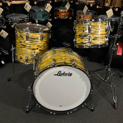 Ludwig Classic Maple FAB 13/16/22" Drum Set Kit in Lemon Oyster from NAMM image 2