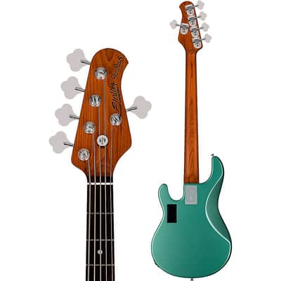 Sterling by Music Man StingRay 5 RAY35 Bass Guitar - Regular Dorado Green image 4