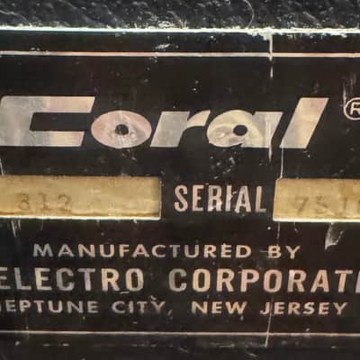 Coral Stentor 100 Bass Amp 1960's - Black image 8