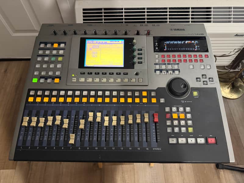 Yamaha AW4416 Professional Audio Workstation 16-Track Digital Recorder 2000s - Silver image 1