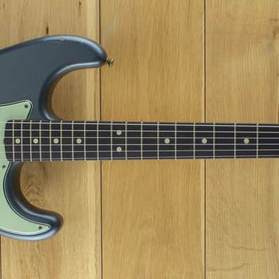 Fender Custom Shop Andy Hicks Masterbuilt 63 Strat Journeyman Relic, Charcoal Frost Metallic R139559 image 2