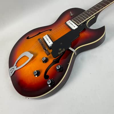 1966 Guild T-100D Sunburst image 10