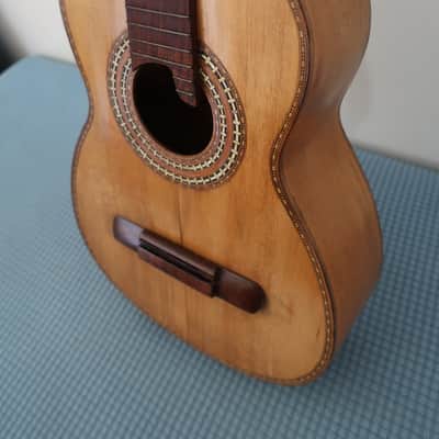 Project Vintage 1960s 3/4 Size Parlor Size Classical Guitar Mariachi Project Crack On Lower Bout Rarely Listed Mexico Mexican Mystery Maker image 4