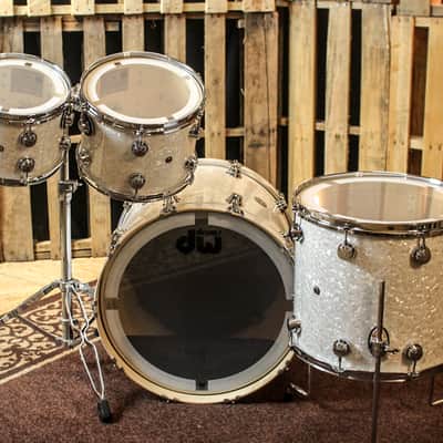 DW Collector's Ultra White Marine Pearl Drum Set - 22,10,12,16 - SO#1149840 image 8