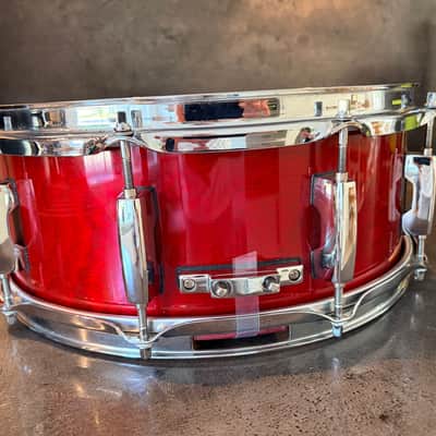 Pearl MBX-5114 Masters studio birch 14x5.5” 1993-1995 - Sequoia red image 9