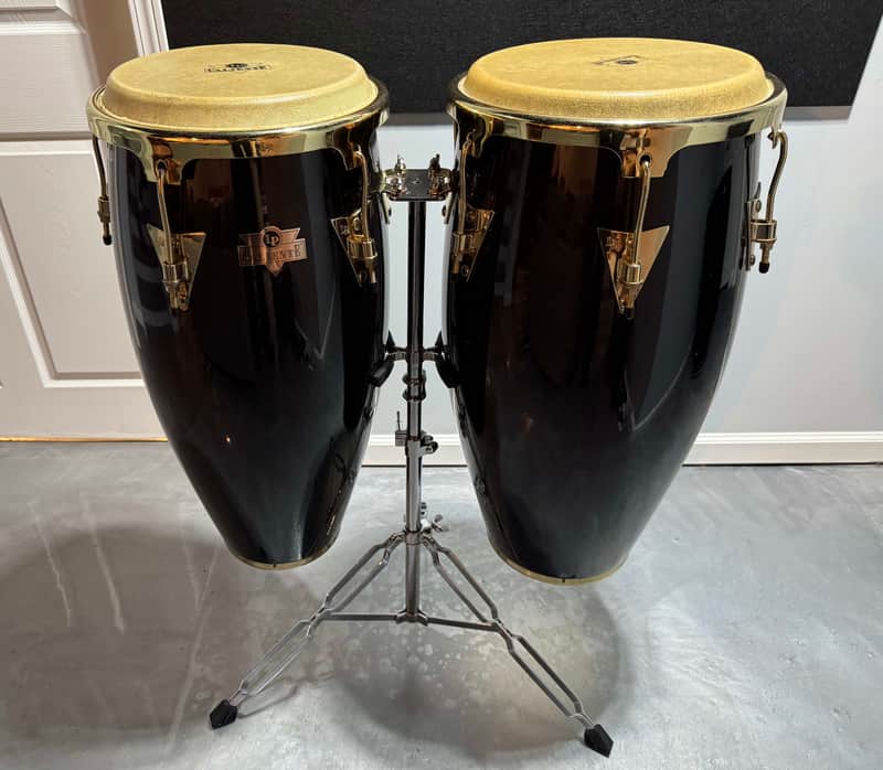 LP Caliente 11" and 12" Conga Set with Stands & Cases image 1