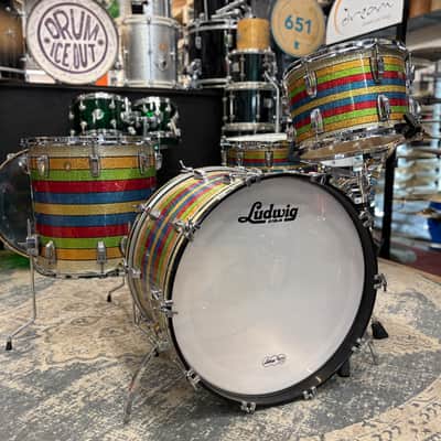 Ludwig Classic Maple 13-16-22 w/ Snare - Salesman Sparkle image 2