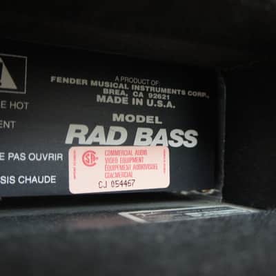 Fender Rad Bass Amp from early 90s image 5