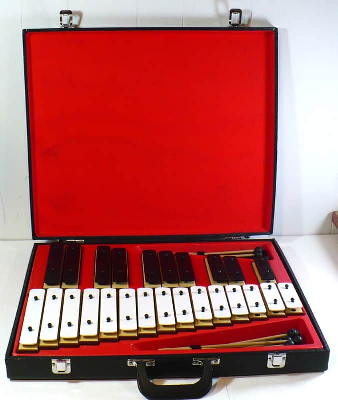 25 Note Resonator Bell Kit Mid 90’s With Case and Mallets image 1