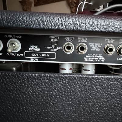 Fender Twin-Amp 2-Channel 100-Watt 2x12" Guitar Combo 1994 - 2001 - Black image 20