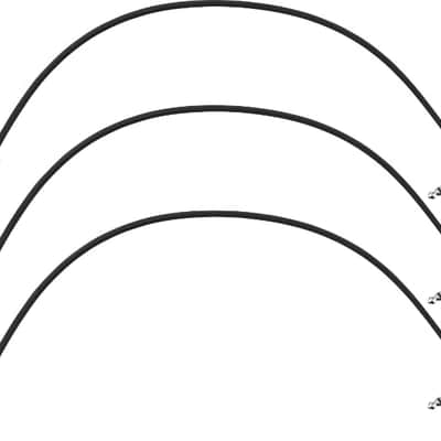 Fender Blockchain 16" Pedal Patch Cables, 3-pack, Straight/Angled image 6