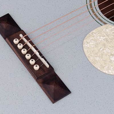 Richwood Heritage Series Parlor Guitar - HSP-55-GS - Silver Sparkle Metallic imagen 4