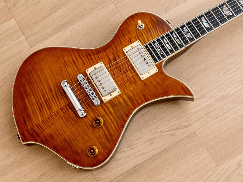 2002 Fernandes American Custom Ravelle Custom, Hand-Made w/ AAAAA Flame Maple Top, Case & Tags image 1