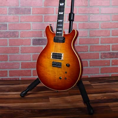 Hamer Custom Sunburst Flame Maple Top Cherry Sunburst Factory Sustainiac 1989 w/OHSC image 5