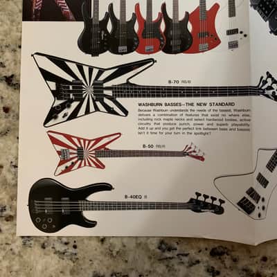 Washburn Catalog 1985 B-70 B-50 Sarzo HM-20 RR-11 image 4