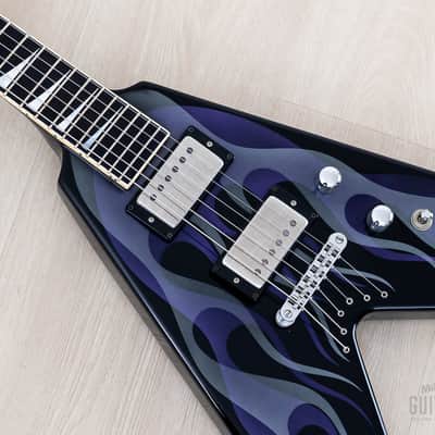 2002 Jackson USA Dave Mustaine Y2KV Black Ghost Flames w/ Hangtags & Case image 7